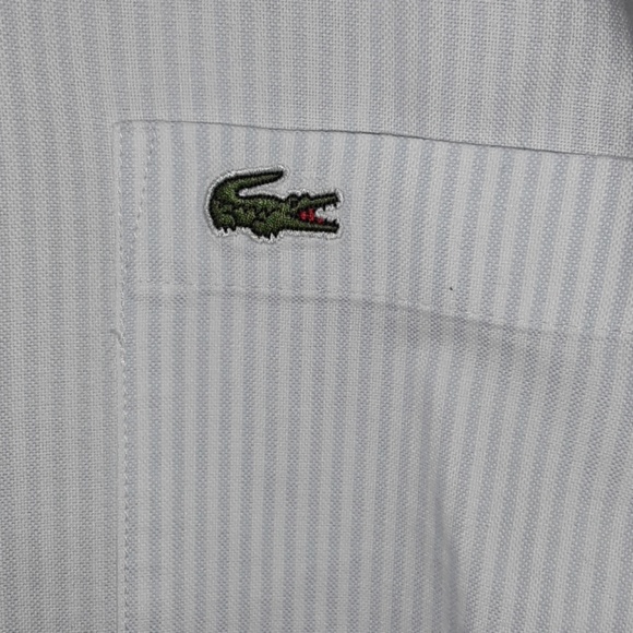 SOLD! Lacoste Regular Fit Button Down Men's Shirt EUC - Picture 5 of 8